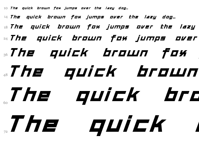 Tex Work font waterfall